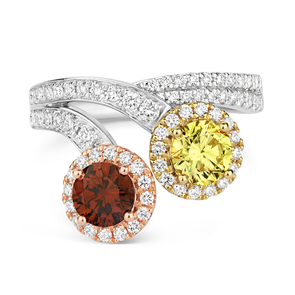 Coloured Diamond Ring