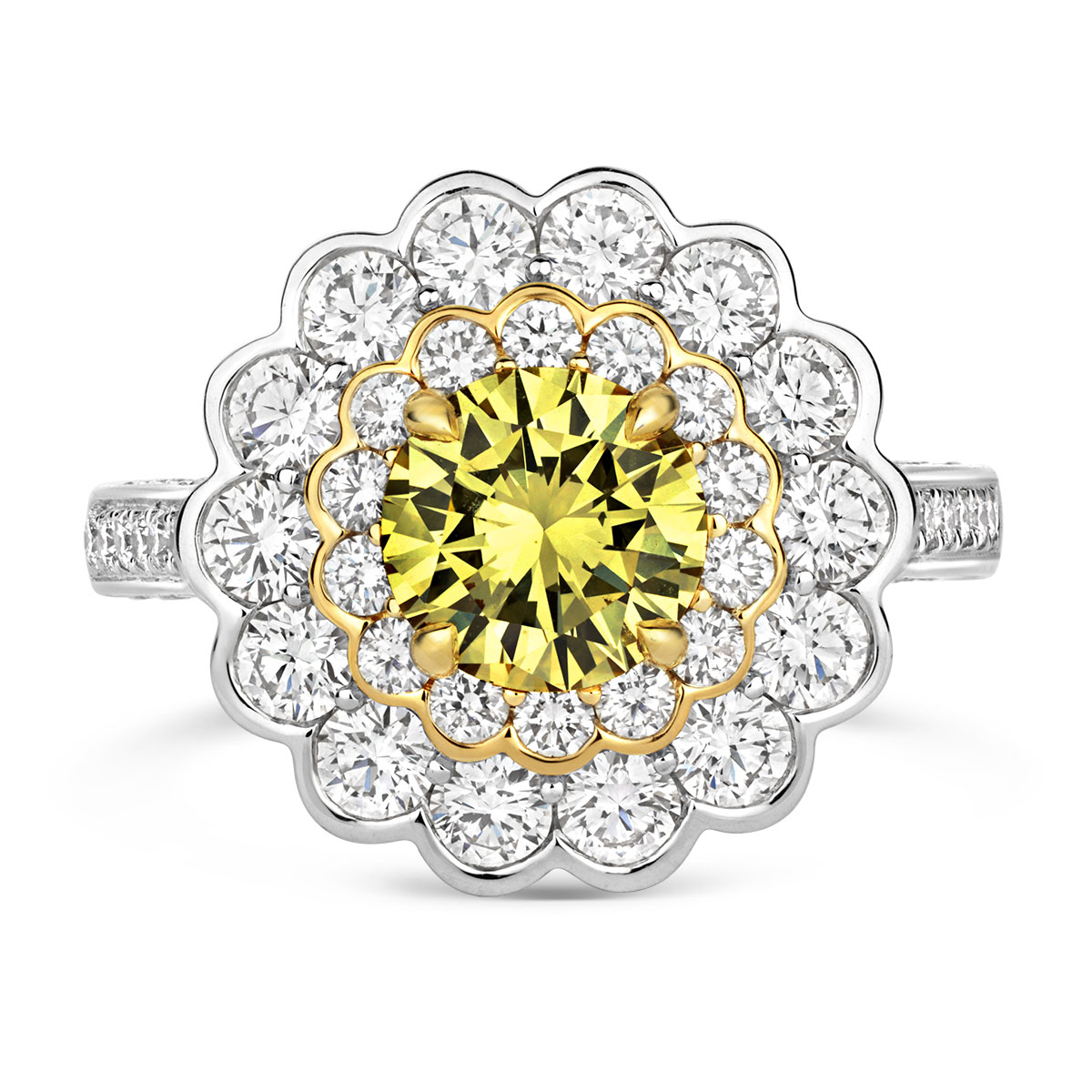 Coloured Diamond Ring