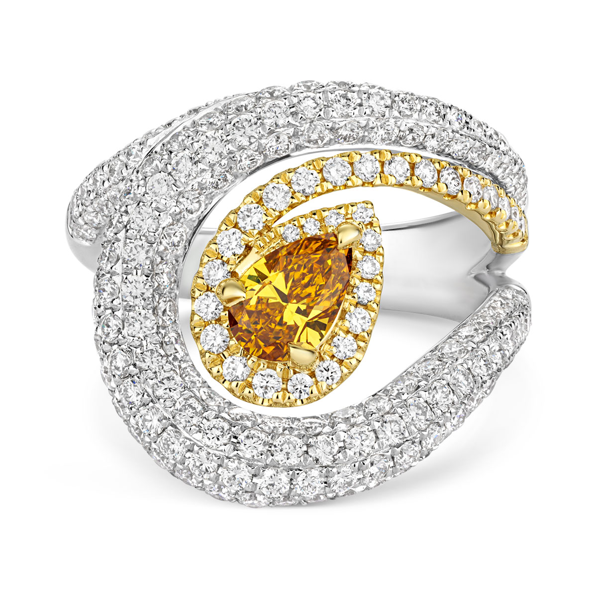 Coloured Diamond Ring