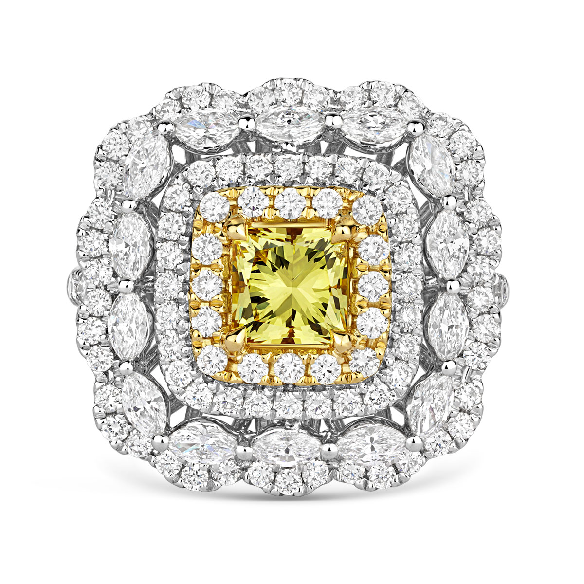 Coloured Diamond Ring