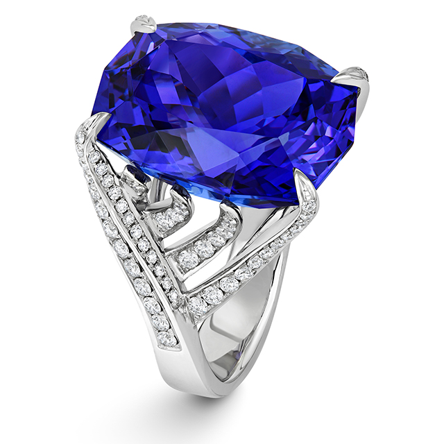 Platinum Pink Sapphire & Diamond Ring