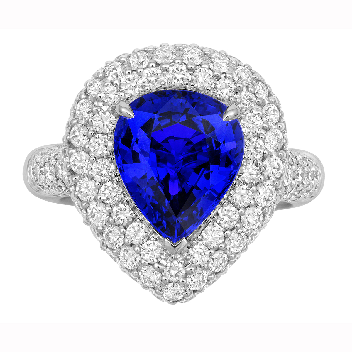 18k WG Tanzanite & Diamond Ring