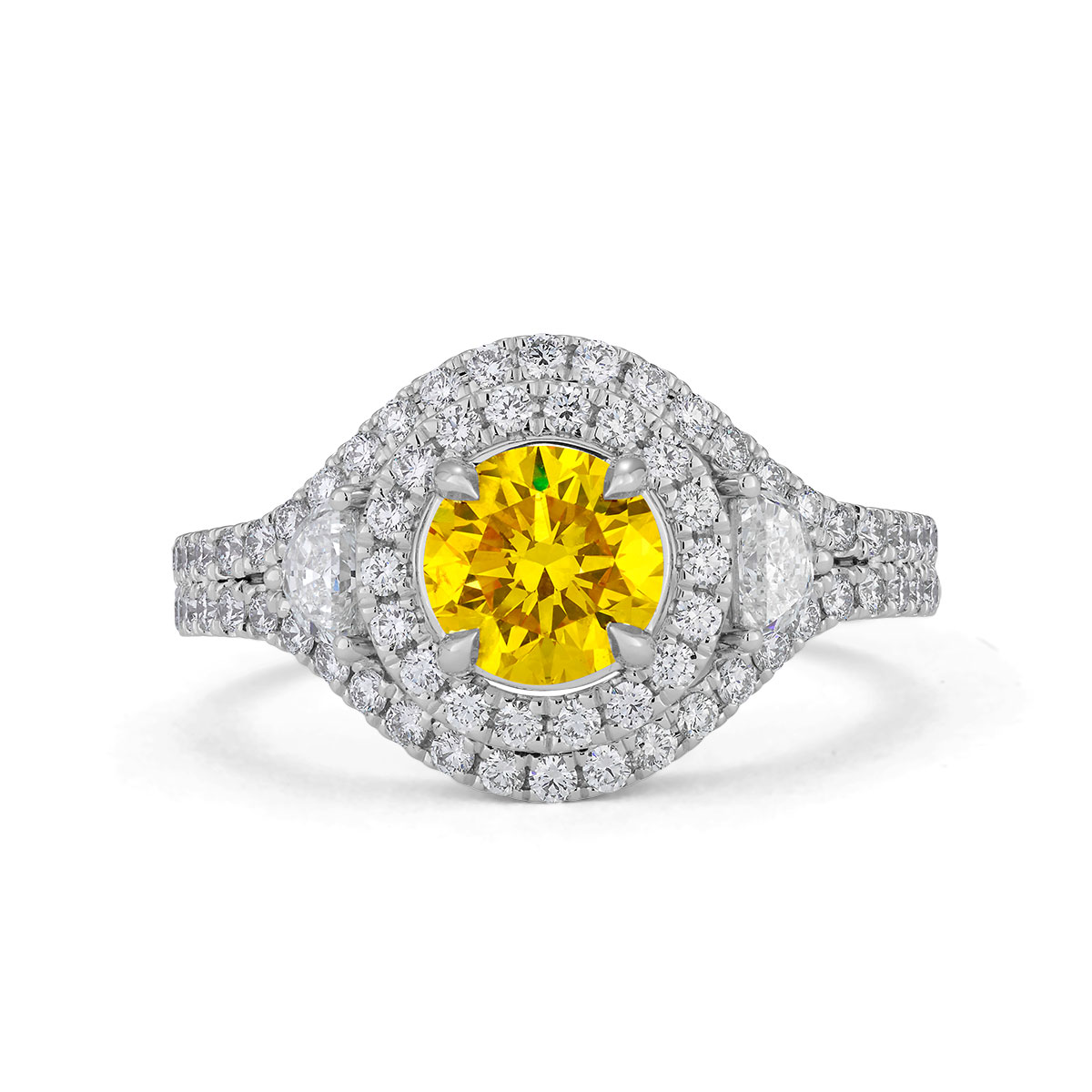 Coloured Diamonds Ring